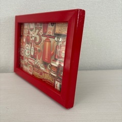 赤　フォトフレームの画像