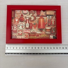 赤　フォトフレームの画像