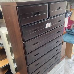 リサイクルショップどりーむ天保山店　No4906 タンス　衣類収納　６段　木製の画像