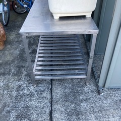 ステンレス作業台150×75×79の画像