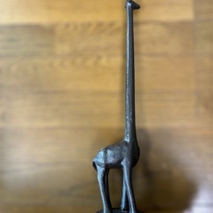 ペーパーホルダー　キッチン　きりん　アイアン　アンティーク風　トイレ の画像