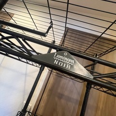 スチールラック/スチールハンガーラック【島忠購入】ブラック①の画像