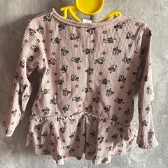 futafuta ミニーちゃんロンT チュニックティアード　110の画像