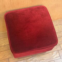 スツール 角椅子 チェア 37cm四方 高さ41cm ベロア座面 レザー アンティーク 椅子 モダン レトロ 在庫複数台有の画像