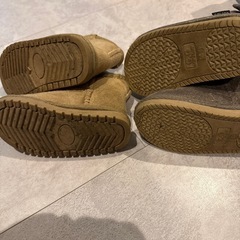 女の子　二足セット　ムートン　14cmの画像