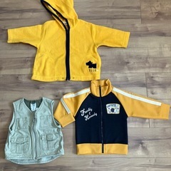 キッズ服13点+おまけセット　80cm(70cm一点含)おまとめ　ズボン　上着の画像