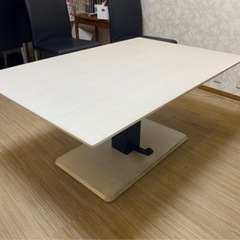 昇降デスク　机　油圧式　の画像