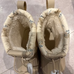 女の子　スノーシューズ　15cm ほぼ未使用　バースデイの画像
