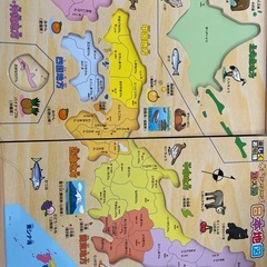学研　木製日本地図パズルの画像