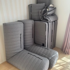 ベルメゾン　ローソファ　カバー洗濯可の画像