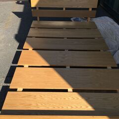 JM20511S)★大特価★すのこセミダブルベッドフレーム ニトリ 組立式 幅：約120cm  高さ：約71,5cm 奥行：約200cm 中古品【取りに来られる方限定】の画像