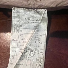 敷布団（100×200cm）IKEA収納ケース付きの画像