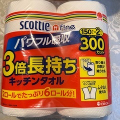 キッチンペーパー2パック4ロールの画像