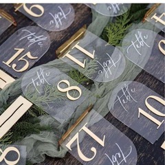 テーブルナンバー1番〜10番の画像