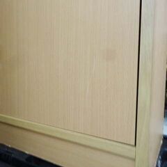 【恵庭】☆中古品☆カラーボックス 5段 扉付き ナチュラル PayPay支払いOK！の画像