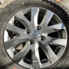 洗浄済み スズキ 純正 ENKEI 14×4.5J PCD100 ワゴンR アルト タント 軽自動車 など スタッドレス 4本セット 14インチ の画像