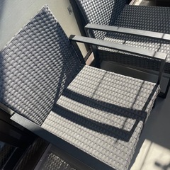 ベランダ椅子 2つセットの画像