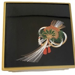 重箱 三段 黒 お正月 おせち　プラスチックの画像