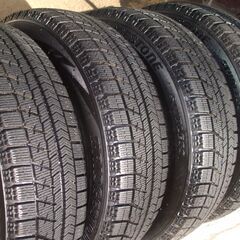 軽自動車　社外アルミホイール＆ブリヂストンスタッドレスタイヤ　４本セット！！の画像