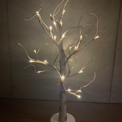白樺ウッド調　イルミネーションツリーの画像