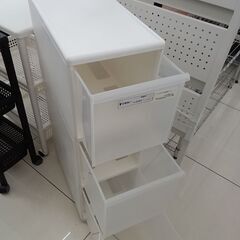 ★リユースのサカイ日立店★HJ8560  キャスター付き収納ケース ホワイト H83×D45×W26 クリーニング済み の画像