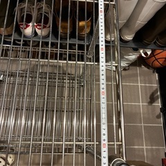 キャスター付き メタルラック　スチールラック 90×60×45サイズの画像