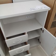 ★リユースのサカイ日立店★HJ8562 ぼん家具 収納棚 ホワイト H80×D32×W60 クリーニング済み の画像