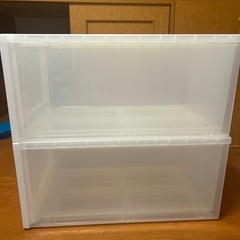 【無印良品】ポリプロピレン衣装ケース（大） 2個まとめて1500円！の画像