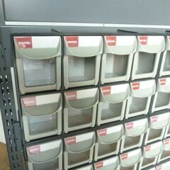 【中古】SHUTER シューター リビンボックス FO-308 パーツキャビネット ワゴン ツールボックス ネジ収納 96BOXの画像