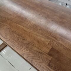★リユースのサカイ日立店★HJ8563 浜本工芸 テーブル ブラウン H73×D64.5×W120 クリーニング済み の画像