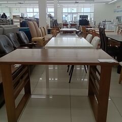★リユースのサカイ日立店★HJ8563 浜本工芸 テーブル ブラウン H73×D64.5×W120 クリーニング済み の画像