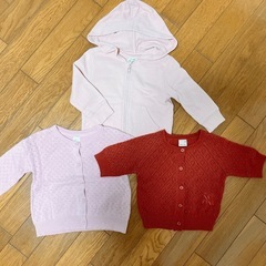 保育園　チュニック　ロンT カーディガン　ワンピース　スカート　まとめ売り　80の画像