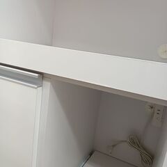 ★リユースのサカイ日立店★HJ8564  レンジ台 ホワイト H123×D42×W60 クリーニング済み の画像