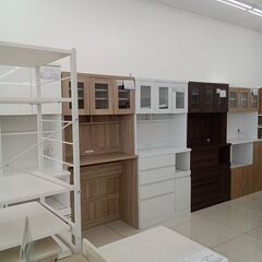 ★リユースのサカイ日立店★HJ8564  レンジ台 ホワイト H123×D42×W60 クリーニング済み の画像