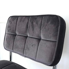 カンティレバーチェア グレー　ベロア生地の画像
