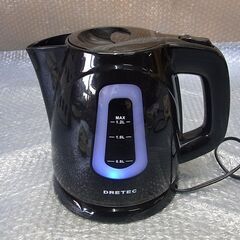 電気ケトル 1.2L ドリテック セイロン PO-108の画像