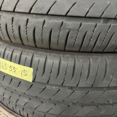 165 55 15中古タイヤ2本セット工賃込みの画像