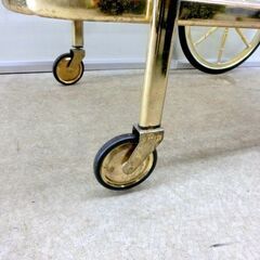 ■ガラスワゴン ガラス天板 W47×D77×H81cm キャスター サイドテーブル 札幌 西区 西野店の画像