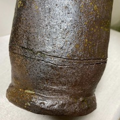 備前焼　鈴木美基 作　陶芸　花瓶　貴重品の画像