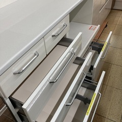 リユースマン倉敷、キッチンボード、ホワイト、収納、棚の画像