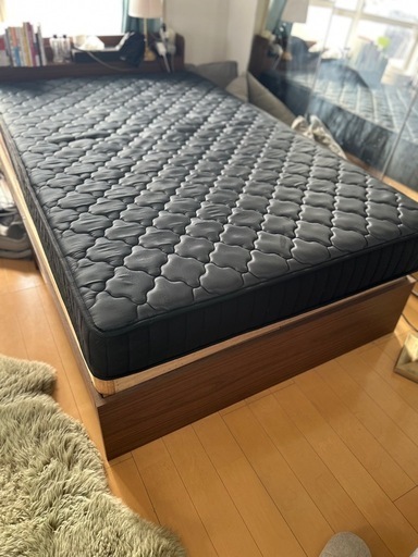 2025年9月購入 厚さ20cmセミダブルマットレス (eve&puff) 辻堂のベッド