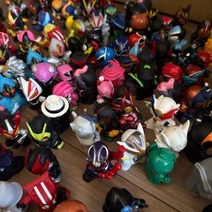 仮面ライダー、戦隊指人形の画像