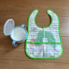 お話中◆離乳食冷凍トレー お食事エプロンの画像