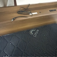 【値下げしました】シングルベッドフレーム　マットレスセットの画像