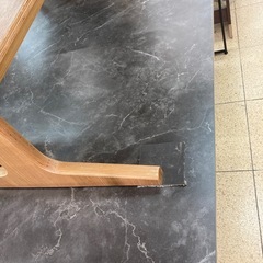 リユースマン倉敷、大理石風テーブル、デスク、ブラックの画像