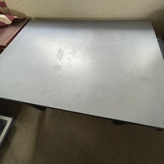 【100円】黒い作業机（W106×H70）【来週火曜・手渡し】の画像