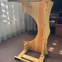 トイレ 踏み台 木製　滑り止め付き　  の画像