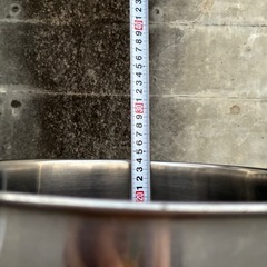 ステンレス製 寸胴鍋 約10L 蓋付きの画像