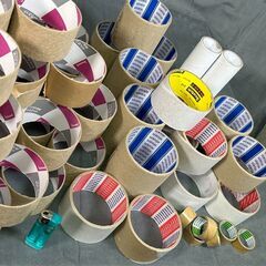 テープ　芯　大量　リサイクル　学校　図工　工作　クラフト　の画像