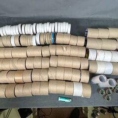 テープ　芯　大量　リサイクル　学校　図工　工作　クラフト　の画像